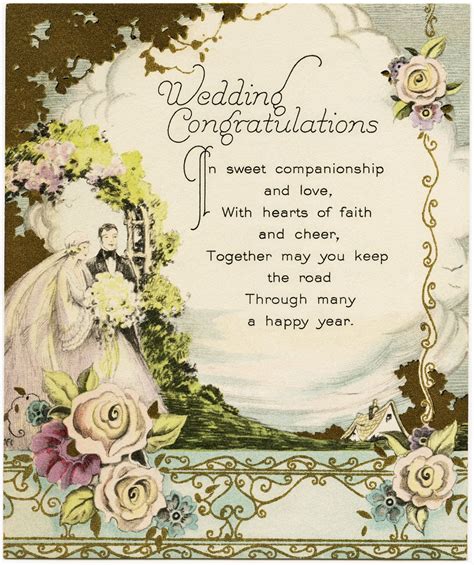 Wedding Congratulations Cards (Free) .